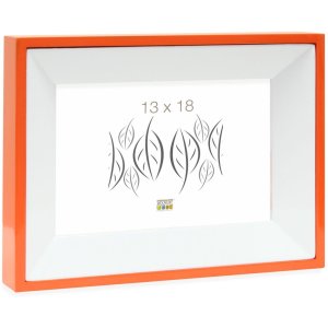 Marco madera naranja 13,0 x18,0 cm S67DK