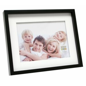 Marco con passepartout madera negro 20,0 x30,0 cm S66VK