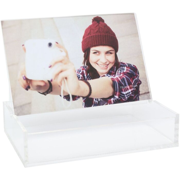 Caja para fotos S58RJ6 plástico transparente 10x15 cm