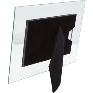 Marco de cristal con borde interior plateado 13,0 x 18,0 cm