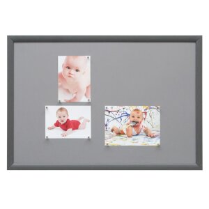 Pizarra magnética gris S54ST8 madera 40,0 x60,0 cm