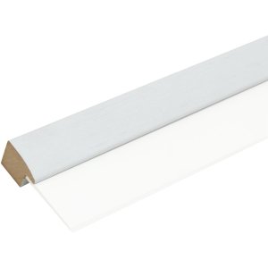 Marco con passepartout madera blanca 13,0 x18,0 cm