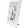 Marco con passepartout madera blanca 13,0 x18,0 cm