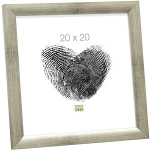 Marco de madera S54S plata 20,0 x 20,0 cm