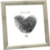 Marco de madera S54S plata 20,0 x 20,0 cm