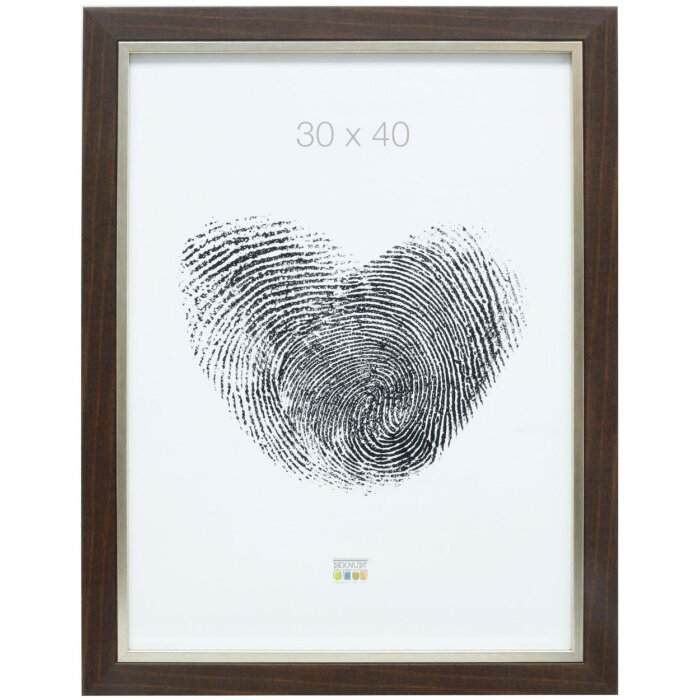 Portarretratos plástico marrón 20,0 x28,0 cm S45VH