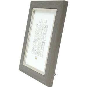 Portarretratos plástico gris 10,0 x15,0 cm S45VF
