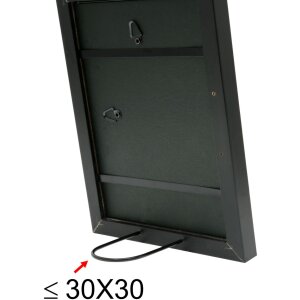 Marco de madera S45S negro 20,0 x 20,0 cm