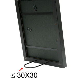 Marco de madera S45S negro 30,0 x40,0 cm