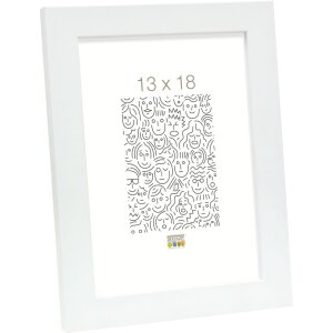 Marco de madera S45S blanco 10,0 x15,0 cm