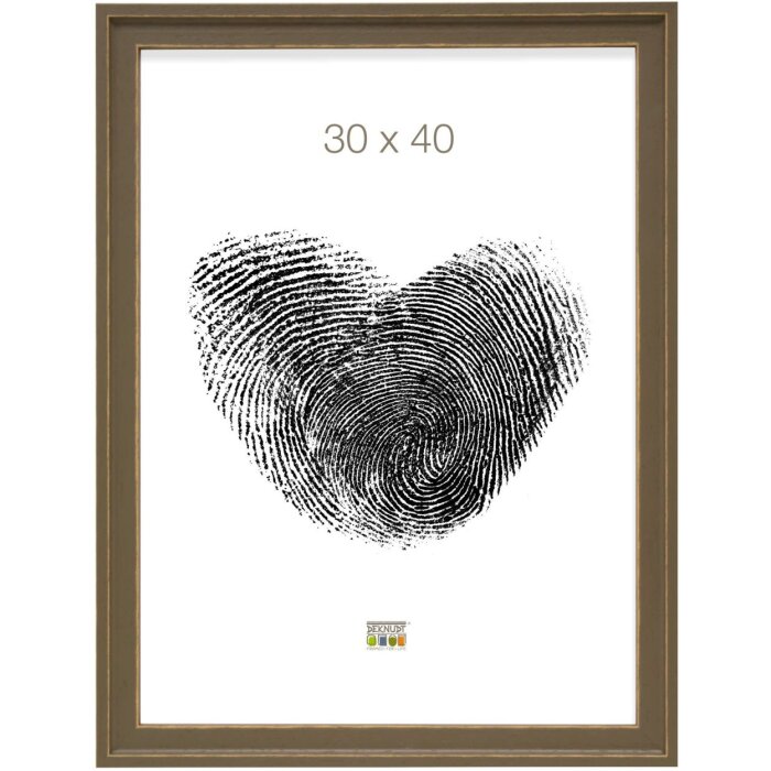 Marco madera marrón 13,0 x13,0 cm S45ES