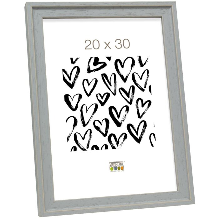 Marco de madera Deknudt S45ES gris 18x24 cm