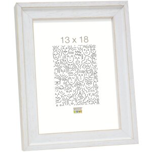 Marco de madera Deknudt S45ES blanco 15x15 cm