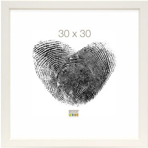 Marco de madera Deknudt S45DK blanco 30x30 cm