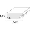 Marco madera plata 20,0 x20,0 cm S43BD