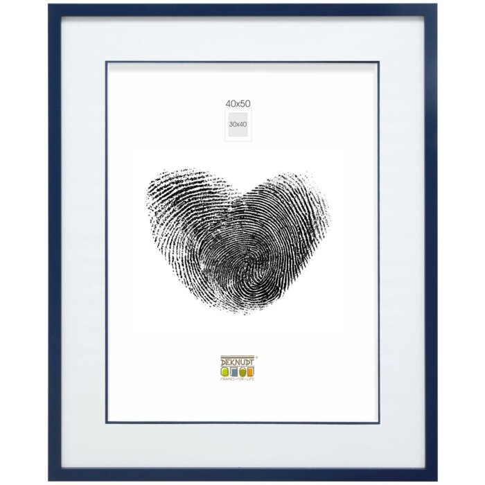 Marco de madera S43AM6 azul 40x50 cm (30x40 cm)