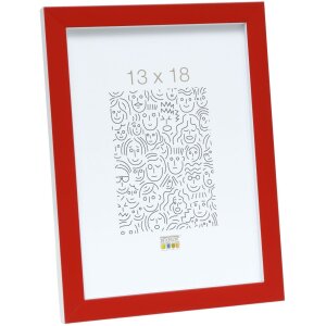 Marco madera rojo-blanco 10,0 x15,0 cm S43AL