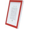 Marco madera rojo-blanco 15,0 x15,0 cm S43AL