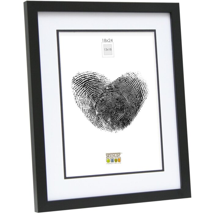 Marco de madera S43AK2 negro 15x20 cm (10x15 cm)
