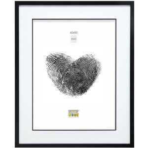 Marco de madera S43AK2 negro 30x40 cm (20x30 cm)