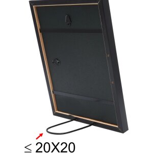 Marco de madera S43AK2 negro 30x40 cm (20x30 cm)