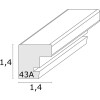Marco de madera S43AK1 blanco 15x20 cm (10x15 cm)