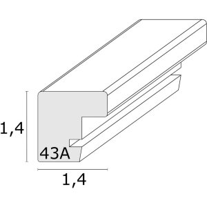 Marco de madera S43AK1 blanco 40x50 cm (30x40 cm)