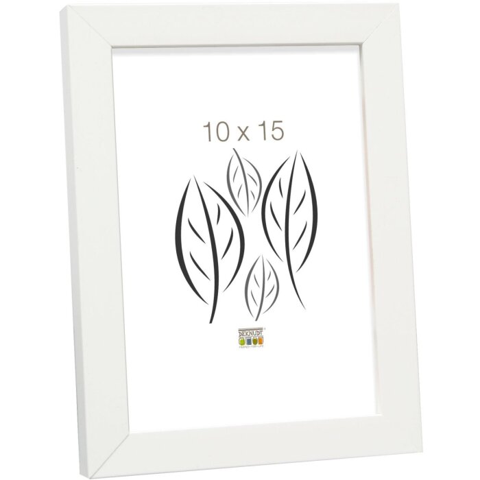 Portarretratos Deknudt blanco S43AK1 madera 10,0 x15,0 cm