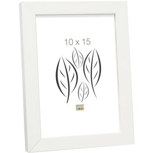 Portarretratos Deknudt blanco S43AK1 madera 10,0 x15,0 cm