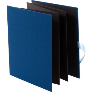Goldbuch Linen Leporello Carpeta Linum azul 10 fotos 13x18 cm