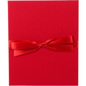 Goldbuch Leporello Carpeta Linum lino rojo 10 fotos 13x18 cm