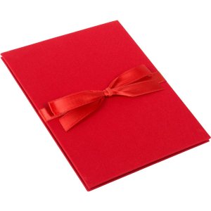 Goldbuch Leporello Carpeta Linum lino rojo 10 fotos 13x18 cm