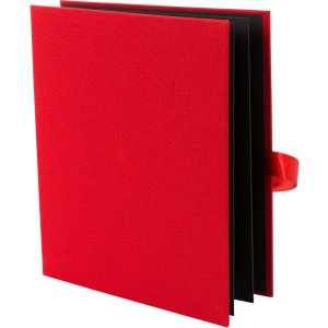 Goldbuch Leporello Carpeta Linum lino rojo 10 fotos 13x18 cm