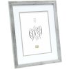 S43AD1P1 Marco madera plata 18x24 cm passe-partout