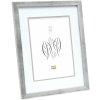 S43AD1P1 Marco madera plata 30x40 cm passe-partout