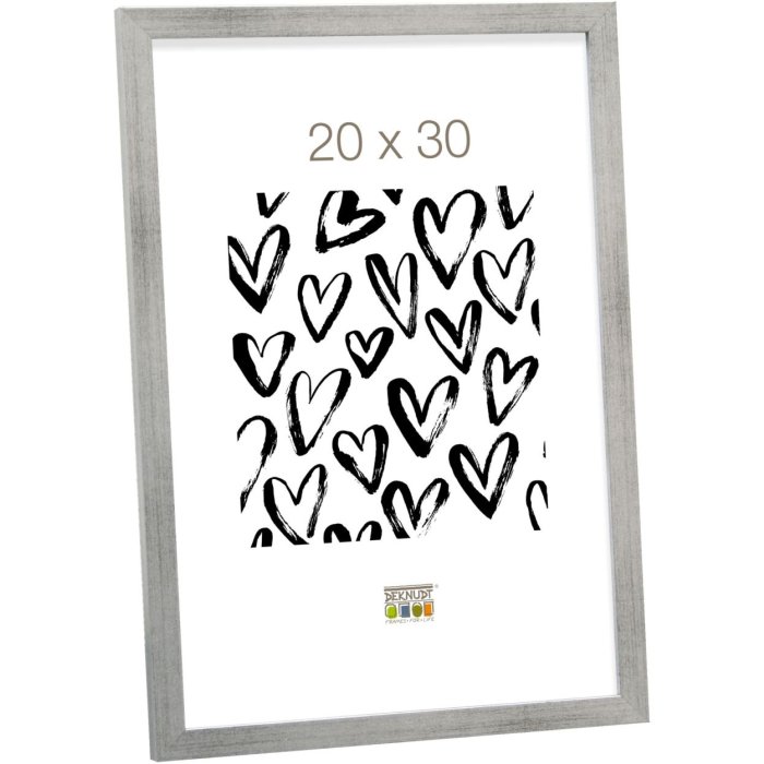 Marco de madera S43AD1 plata 30x40 cm