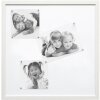 Pizarra magnética S41VF1M blanca 40x50 cm