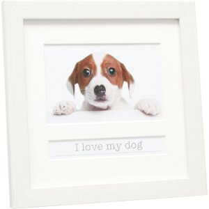 Marco Animales 10x15 cm Perro Blanco