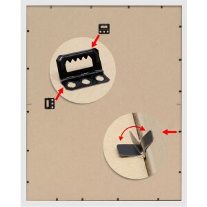 Pizarra magnética plata S41VD1M plástico 40x50 cm