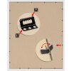Pizarra magnética plata S41VD1M plástico 40x50 cm