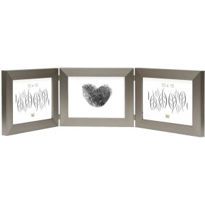 Marco triple Deknudt S41VD1 plata 3 fotos 13x18 cm...