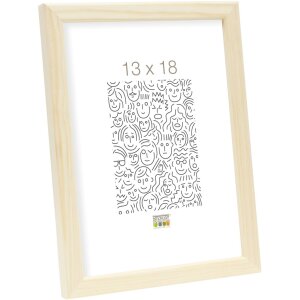 Marco de madera Deknudt S41J natural 29,7x42 cm Marco para certificado DIN A3