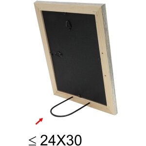 Marco plata S40CD2 madera 30,0 x45,0 cm