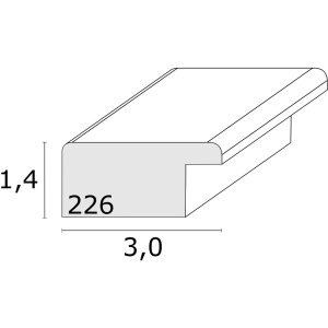 Marco S226K1 madera blanco 60,0 x80,0 cm