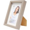 Marco con passepartout madera taupe 13,0 x18,0 cm;10,0 x15,0 cm S223K