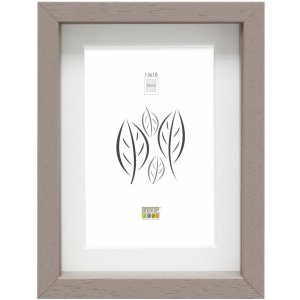 Marco con passepartout madera taupe 30,0 x40,0 cm;20,0...