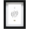 Marco con paspartú madera negro 18,0 x24,0 cm;13,0 x18,0 cm S223K
