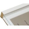 Marco con paspartú madera blanca 13,0 x18,0 cm;10,0 x15,0 cm S223K