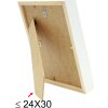 Marco con paspartú madera blanca 13,0 x18,0 cm;10,0 x15,0 cm S223K