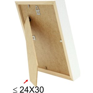 Marco con paspartú madera blanca 20,0 x30,0 cm;15,0 x20,0 cm S223K